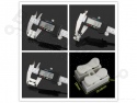Kroonsteentje met quick connector 2-voudig